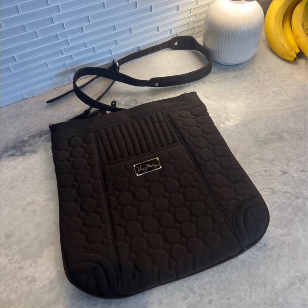 NWOT Vera Bradley Espresso Quilted Crossbody Bag